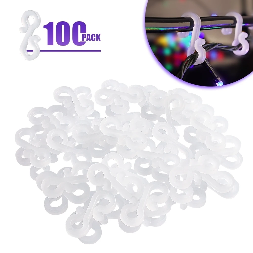 Christmas light hook Christmas mini gutter hook weatherproof plastic clip hook for holiday decoration lights (10-400 pcs) 
Christmas light hook Christmas mini gutter hook weatherproof plastic clip hook for holiday decoration lights (10-400 pcs)