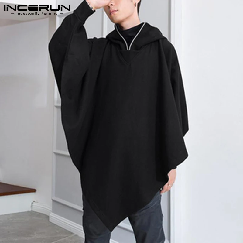 INCERUN Men Cloak Hooded Patchwork Streetwear Irregular Hoodies Long Sleeve 2022 Men Long Ponchos Loose Casual Sweatshirts S-5XL
INCERUN Men Cloak Hooded Patchwork Streetwear Irregular Hoodies Long Sleeve 2022 Men Long Ponchos Loose Casual Sweatshirts S-5XL