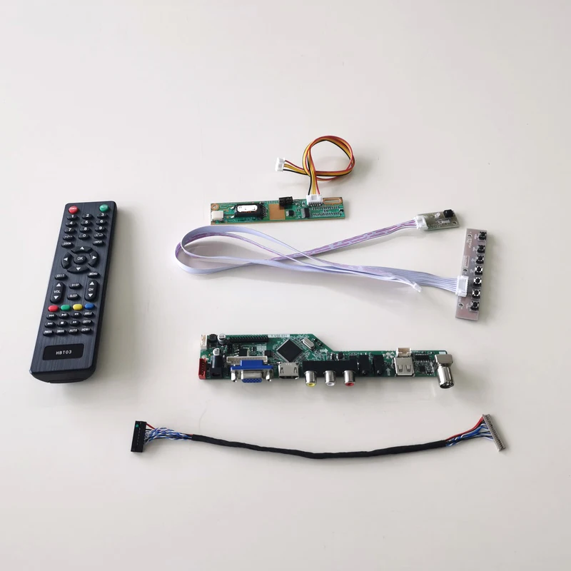 For LP150X2-A2P5/A2P6 1CCFL LVDS 20Pin LCD display panel VGA AV USB RF T.V56 drive card board Inverter+Remote+keyboard Kit
For LP150X2-A2P5/A2P6 1CCFL LVDS 20Pin LCD display panel VGA AV USB RF T.V56 drive card board Inverter+Remote+keyboard Kit