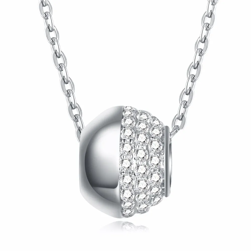SILVERHOO 925 Sterling Silver Ball Pendant Necklaces For Women Shining 5A Cubic Zirconia Necklace Silver Jewelry New Arrival
SILVERHOO 925 Sterling Silver Ball Pendant Necklaces For Women Shining 5A Cubic Zirconia Necklace Silver Jewelry New Arrival