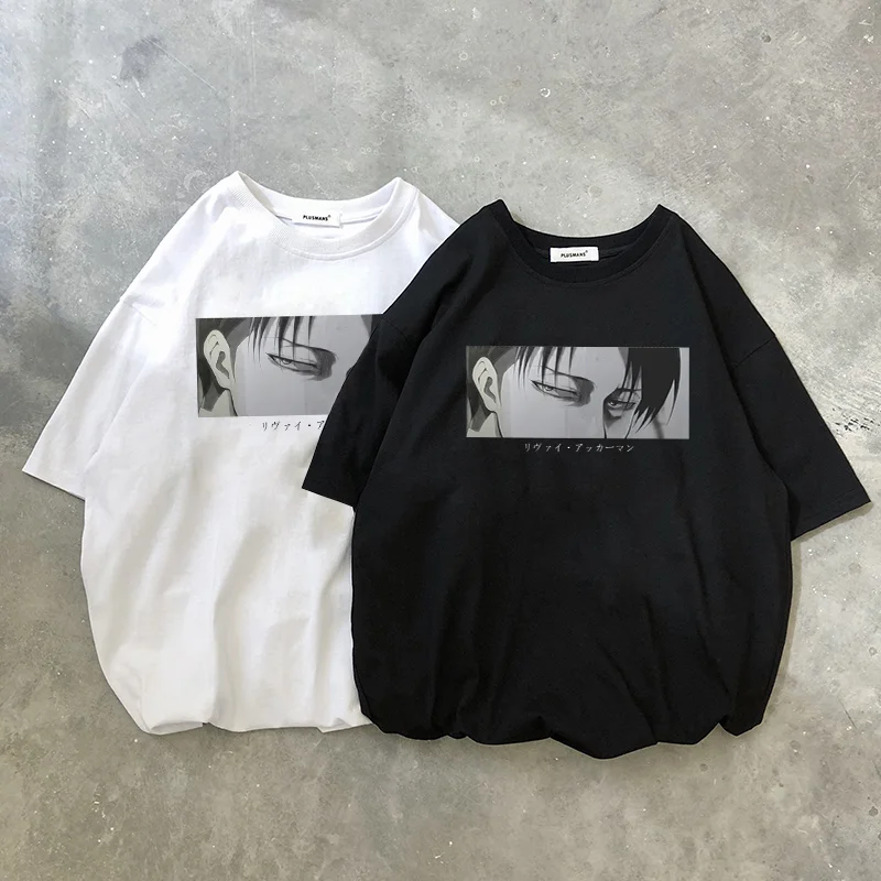 Japanese Anime Attack On Titan Women's T-shirt LeviAckerman Eye Punk Tops Summer Harajuku Loose Gothic Short Sleeve Tshirt
Japanese Anime Attack On Titan Women's T-shirt LeviAckerman Eye Punk Tops Summer Harajuku Loose Gothic Short Sleeve Tshirt