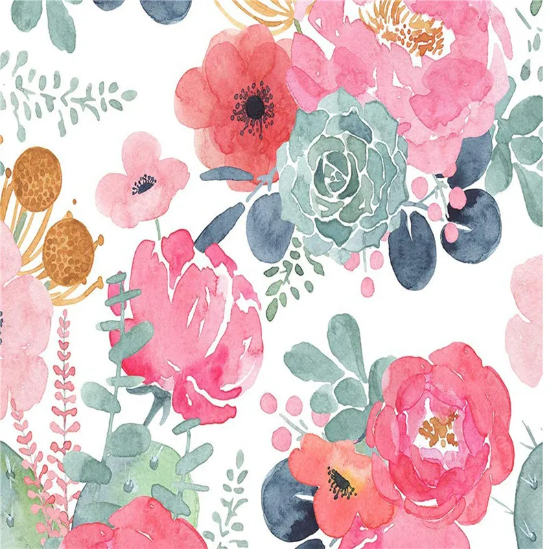 Flower Peel And Stick Modern Floral Wallpaper Pink/Green/Navy Blue/Orange Vinyl Self Adhesive Contact Paper Bedroom Decorative
Flower Peel And Stick Modern Floral Wallpaper Pink/Green/Navy Blue/Orange Vinyl Self Adhesive Contact Paper Bedroom Decorative