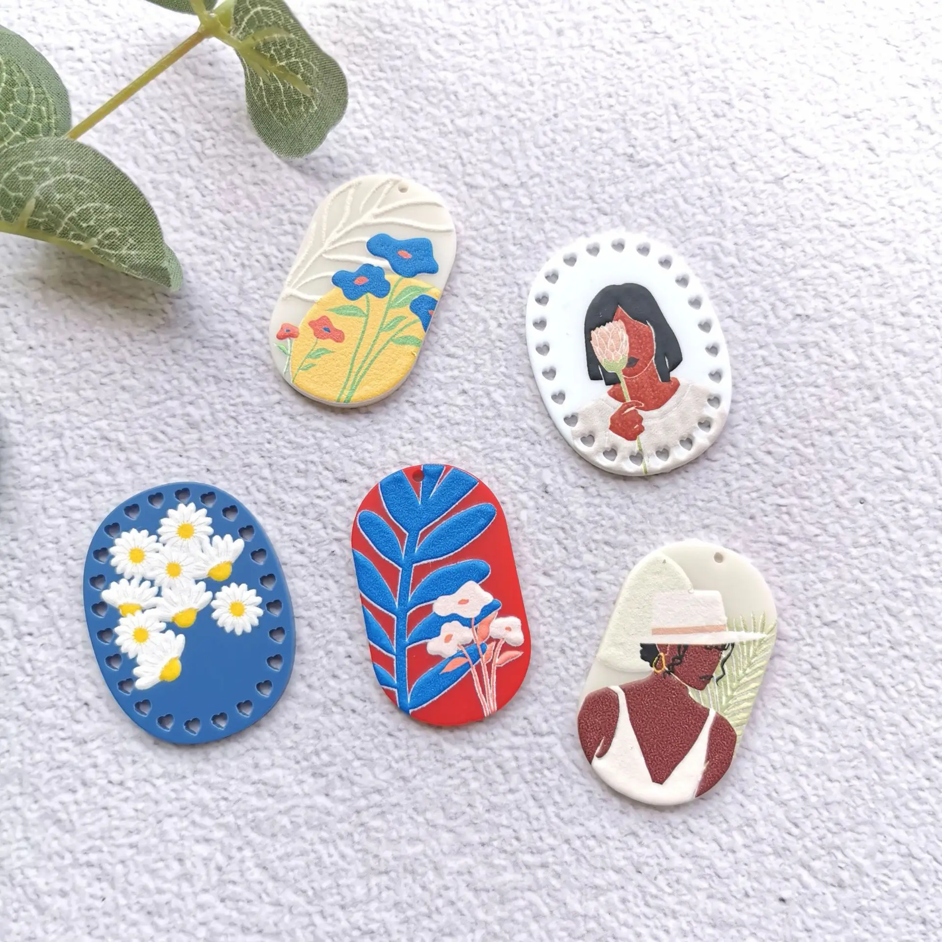 50PCS Flower Retro Beauty Avatar Painting Jewelry Accessories Earrings Connectors DIY Pendant Jewelry Findings Components Charms
50PCS Flower Retro Beauty Avatar Painting Jewelry Accessories Earrings Connectors DIY Pendant Jewelry Findings Components Charms