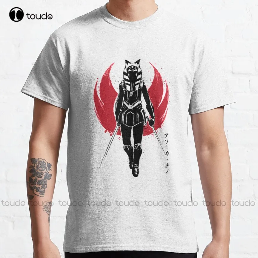 Классическая футболка Ahsoka Tano Fulcrum Sumi-E мужские необычные футболки Оригинальная