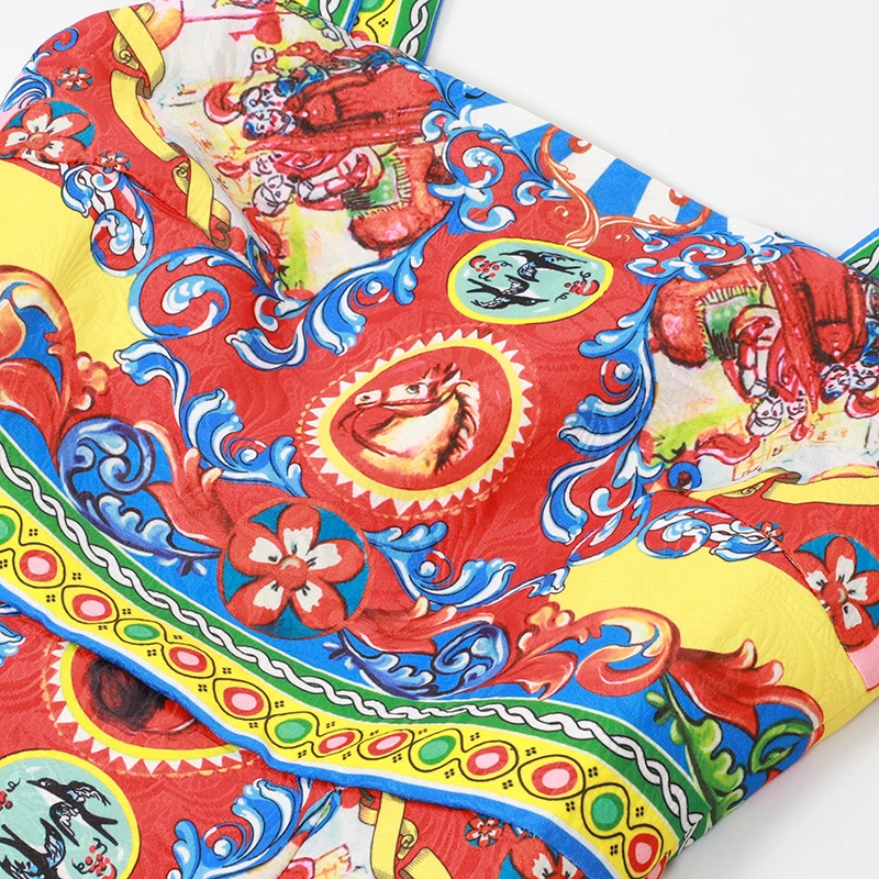 Wholesale Runway Summer Dress Fashion New Spaghetti Strap Retro Royal Print Vintage Sleeveless Slim Mini Women Dress
Wholesale Runway Summer Dress Fashion New Spaghetti Strap Retro Royal Print Vintage Sleeveless Slim Mini Women Dress