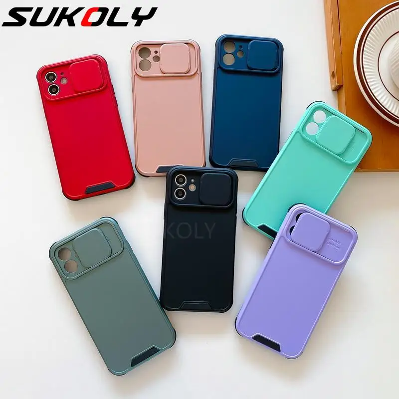 For iPhone 12 Pro Max Plain Slide Lens Camera Protection Case Shockproof Hard TPU Cover For iPhone 11 XS Max XR X 8 7 6 6s Plus
For iPhone 12 Pro Max Plain Slide Lens Camera Protection Case Shockproof Hard TPU Cover For iPhone 11 XS Max XR X 8 7 6 6s Plus