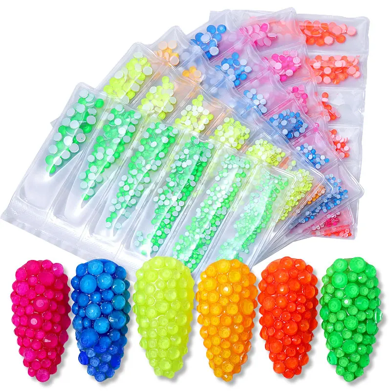 1Pack Mix Size SS6-SS20 Crystal Fluorescence Nail Art Rhinestones 3D Flatback Gems Glitter Nail Decorations Manicure Accessories
1Pack Mix Size SS6-SS20 Crystal Fluorescence Nail Art Rhinestones 3D Flatback Gems Glitter Nail Decorations Manicure Accessories