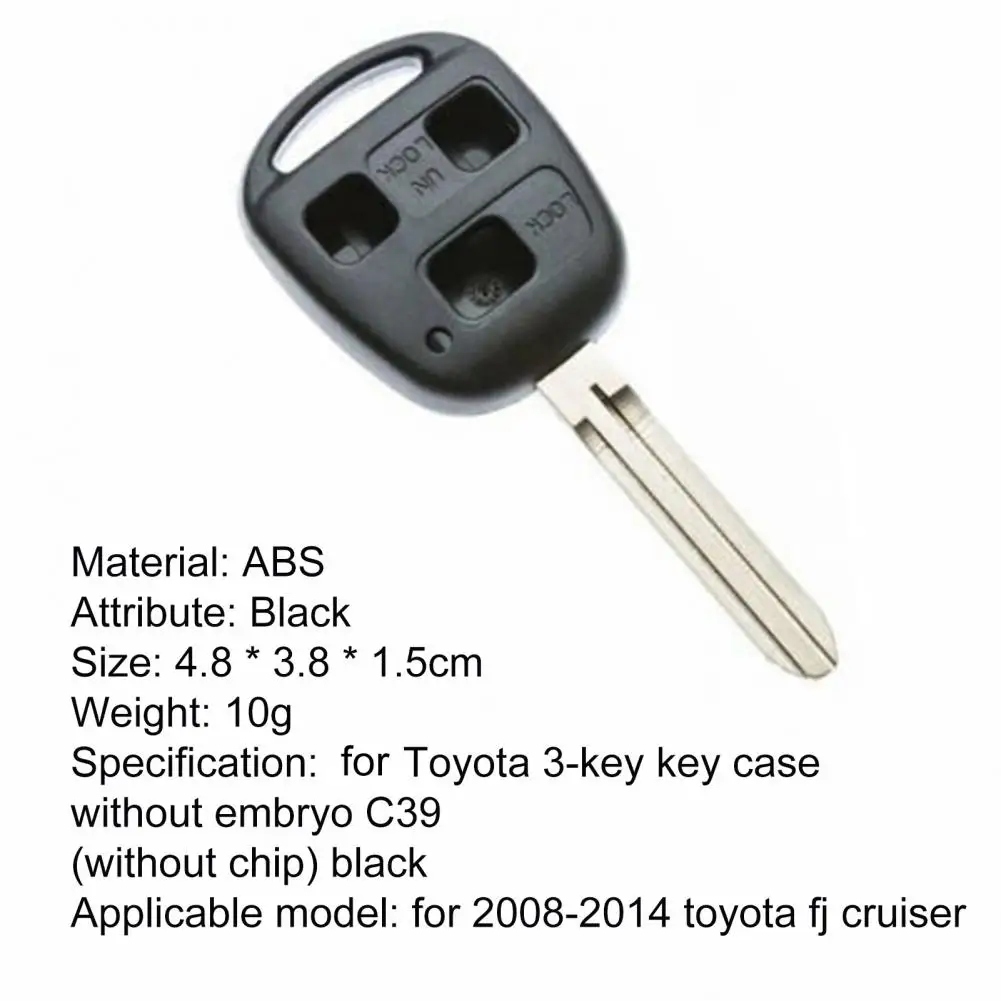 50% Hot Sales!!! Car Key Cover 3 Buttons Waterproof ABS Anti-scratch Remote Key Case for Toyota FJ Cruiser 2008-2014
50% Hot Sales!!! Car Key Cover 3 Buttons Waterproof ABS Anti-scratch Remote Key Case for Toyota FJ Cruiser 2008-2014