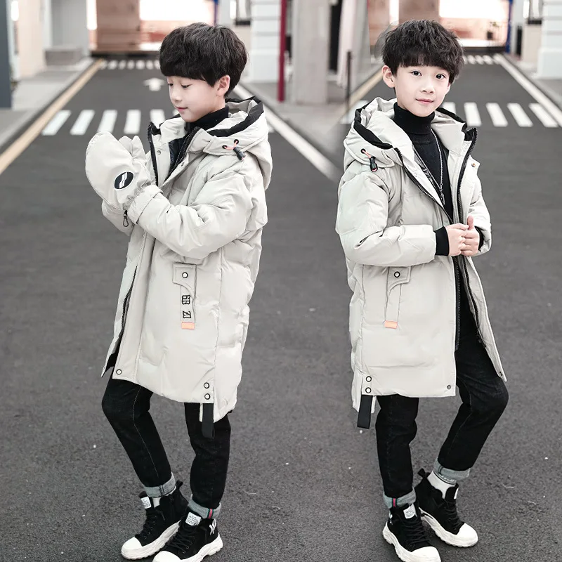 Winter Thick Children Parka Outerwear Boy Mid-length Hooded Outdoor Jackets Kids Warm Cotton-padded Overcoat Teen Wadded Clothes
Winter Thick Children Parka Outerwear Boy Mid-length Hooded Outdoor Jackets Kids Warm Cotton-padded Overcoat Teen Wadded Clothes