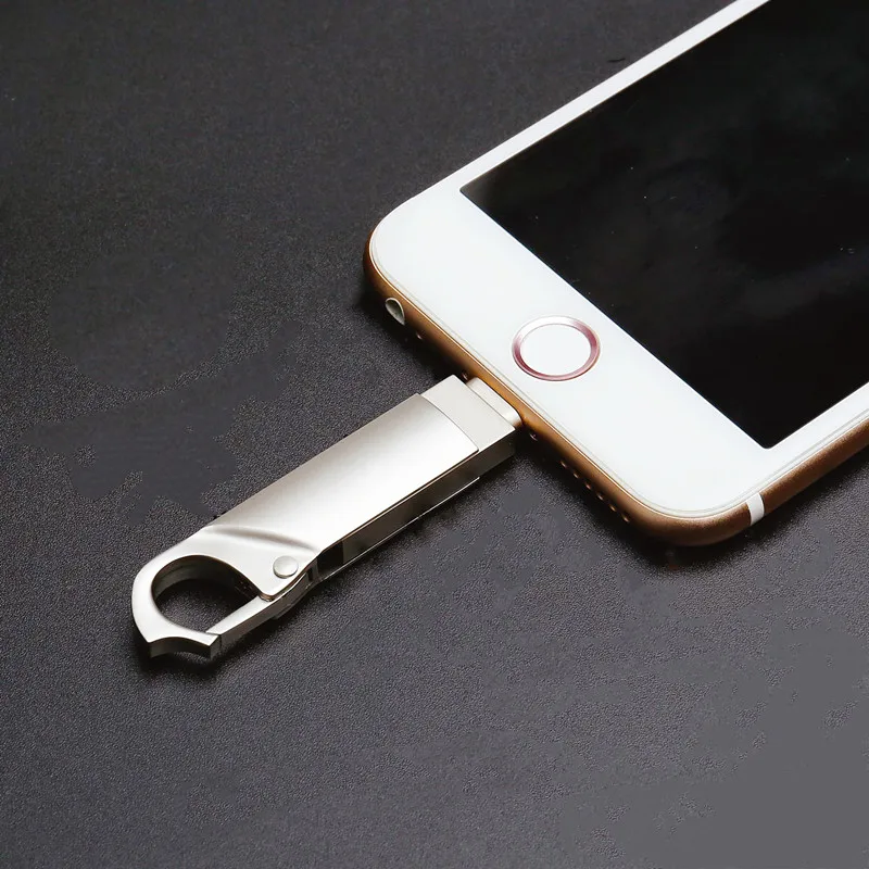 USB-флеш-накопитель для iphone 13 12 11 X 9 8 7 6 5s se металлический OTG 16 ГБ 32 64 128 256 ipad ios ПК |