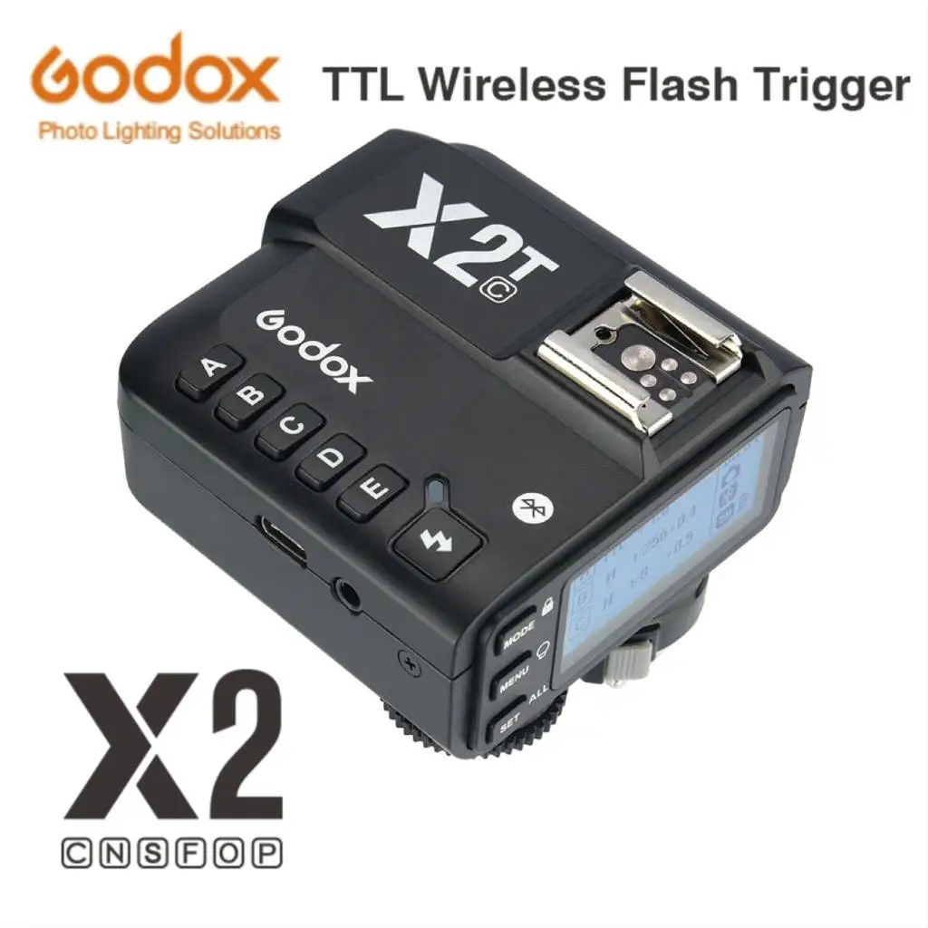 Godox X2T-C X2T-N X2T-S X2T-F X2T-O TTL 1/8000s HSS Беспроводная вспышка триггер передатчик для Canon Nikon