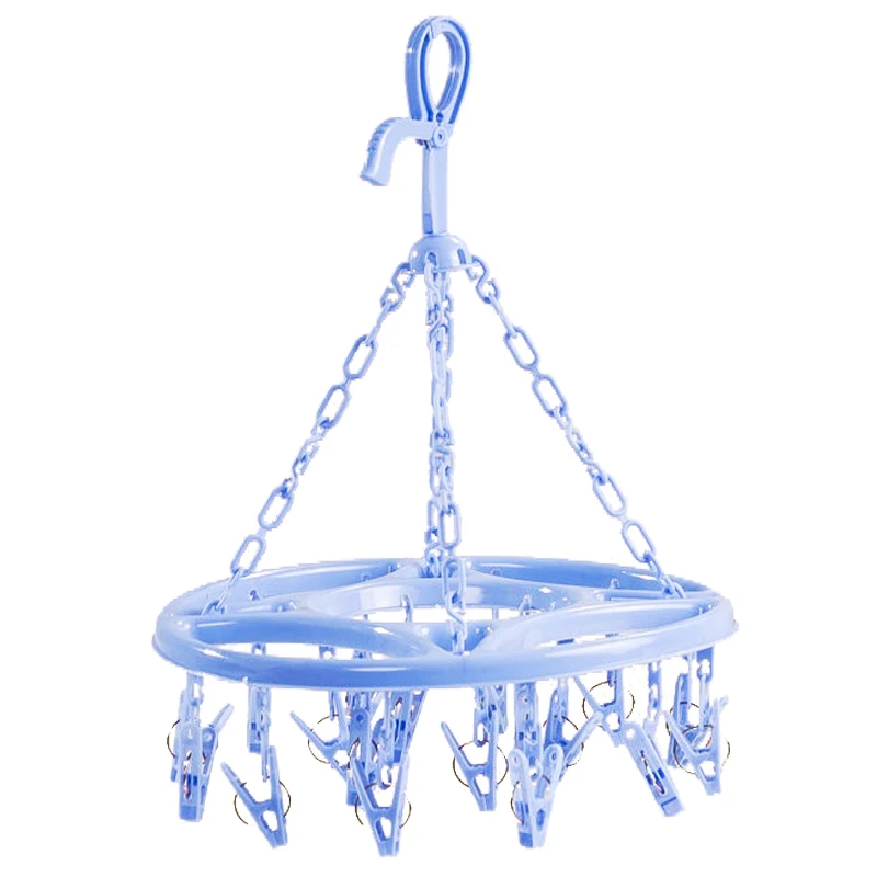 Hanging Dryer 18 Clips Pin Laundry Clothes Hanger Underwear Socks Foldable New(blue) 
Hanging Dryer 18 Clips Pin Laundry Clothes Hanger Underwear Socks Foldable New(blue)