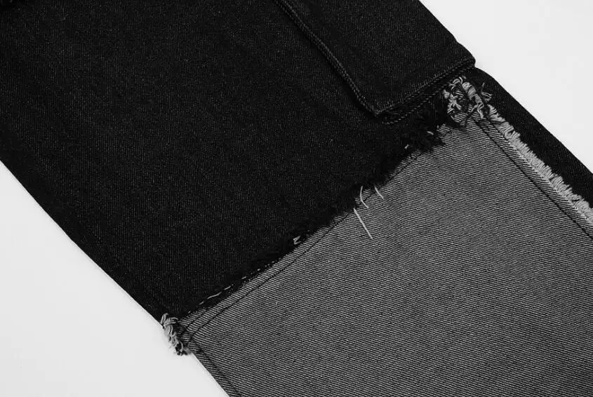 2021 Fashion Mourning color patch Straight Jeans Men High street Hip hop Denim Pants Men's Loose Vintage Jeans trousers w1722
2021 Fashion Mourning color patch Straight Jeans Men High street Hip hop Denim Pants Men's Loose Vintage Jeans trousers w1722