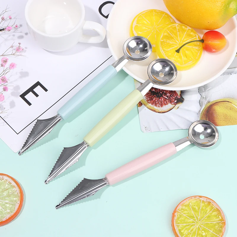 2 In1 Dual-head Stainless Steel Carving Knife Fruit Watermelon Ice Cream Baller Scoop Stacks Spoon Home Kitchen Accessories
2 In1 Dual-head Stainless Steel Carving Knife Fruit Watermelon Ice Cream Baller Scoop Stacks Spoon Home Kitchen Accessories