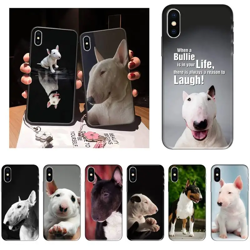 Чехол для телефона ZOROXU bullterrier с щенками Бультерьера iPhone 12 Mini 11 Pro XS Max X XR 7 8