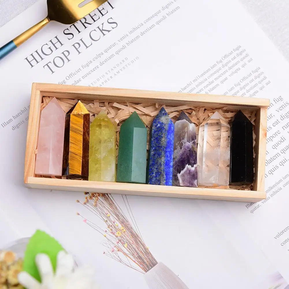 7 Chakras Natural Stones Natural Crystal Single Pointed Healing Jewelry Crystal Set Column Mineral Stone Quartz B2T1
7 Chakras Natural Stones Natural Crystal Single Pointed Healing Jewelry Crystal Set Column Mineral Stone Quartz B2T1