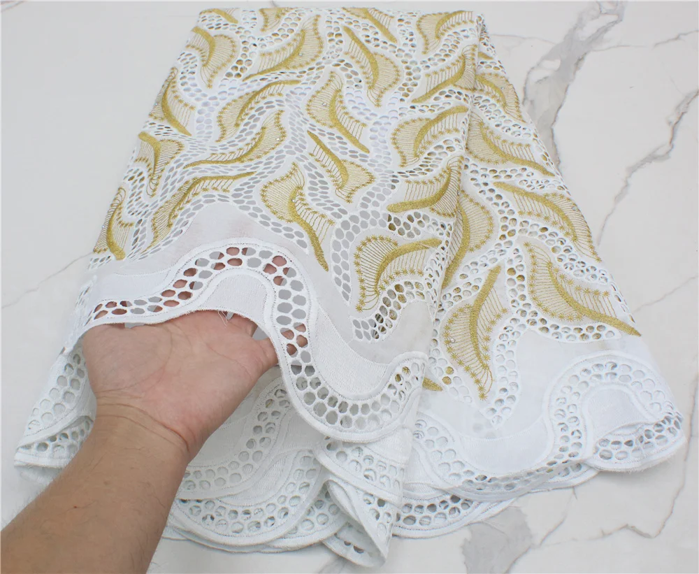 PGC African Cotton Lace Fabric 5 Yards Nigerian Swiss Voile Lace Fabric 2021 High Quality Lace For Wedding Diy Sewing YA4350B-1
PGC African Cotton Lace Fabric 5 Yards Nigerian Swiss Voile Lace Fabric 2021 High Quality Lace For Wedding Diy Sewing YA4350B-1