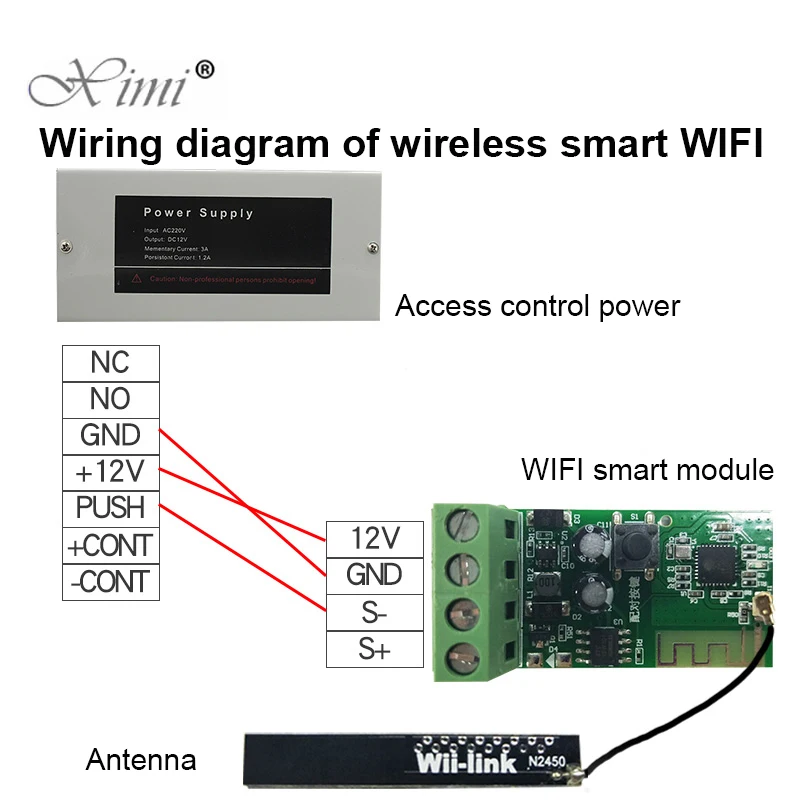 Беспроводной смарт-переключатель Sonoff с поддержкой Wi-Fi 9-12 В постоянного тока |