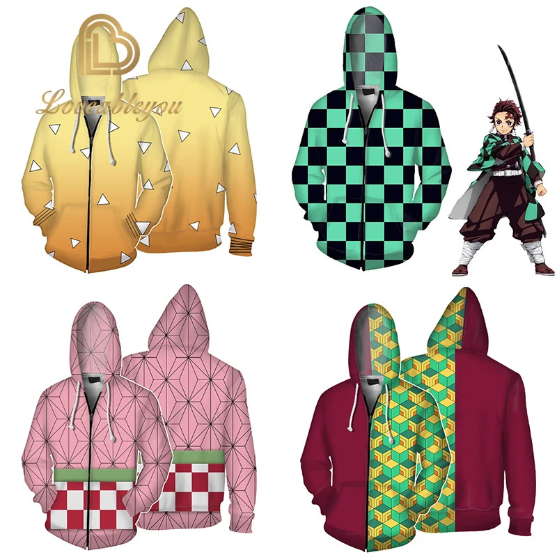 Children Jackets Coats 100cm - 160 cm Demon Slayer: Kimetsu No Yaiba Hoodie Nezuko Sabito Iguro Obanai Cosplay Hooded Sweatshirt
Children Jackets Coats 100cm - 160 cm Demon Slayer: Kimetsu No Yaiba Hoodie Nezuko Sabito Iguro Obanai Cosplay Hooded Sweatshirt