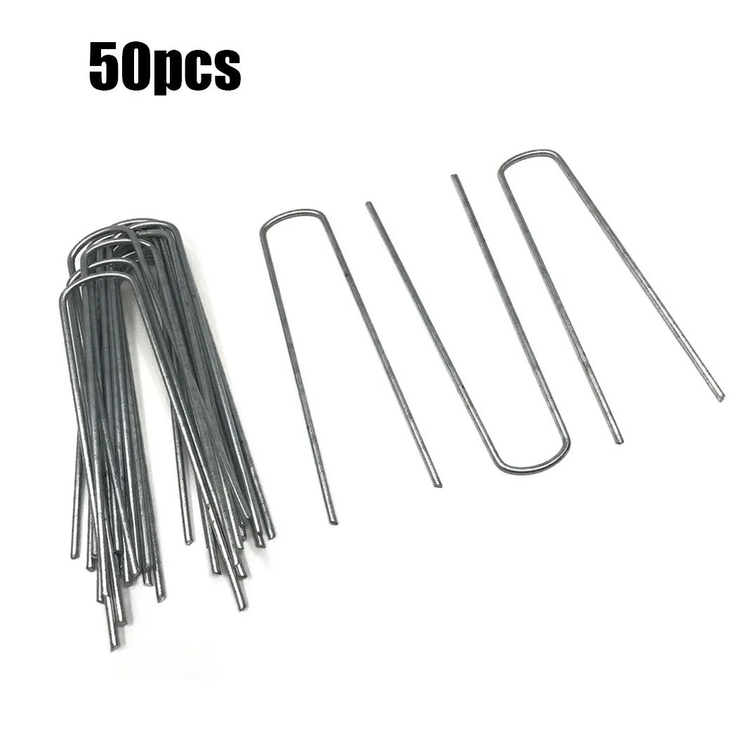 50 Pcs Galvanised Metal Ground U Tent Pegs Gazebo Camping Tarpaulin Hooks 2.5mm*10cm For Garden Grass Lawn Decoration
50 Pcs Galvanised Metal Ground U Tent Pegs Gazebo Camping Tarpaulin Hooks 2.5mm*10cm For Garden Grass Lawn Decoration