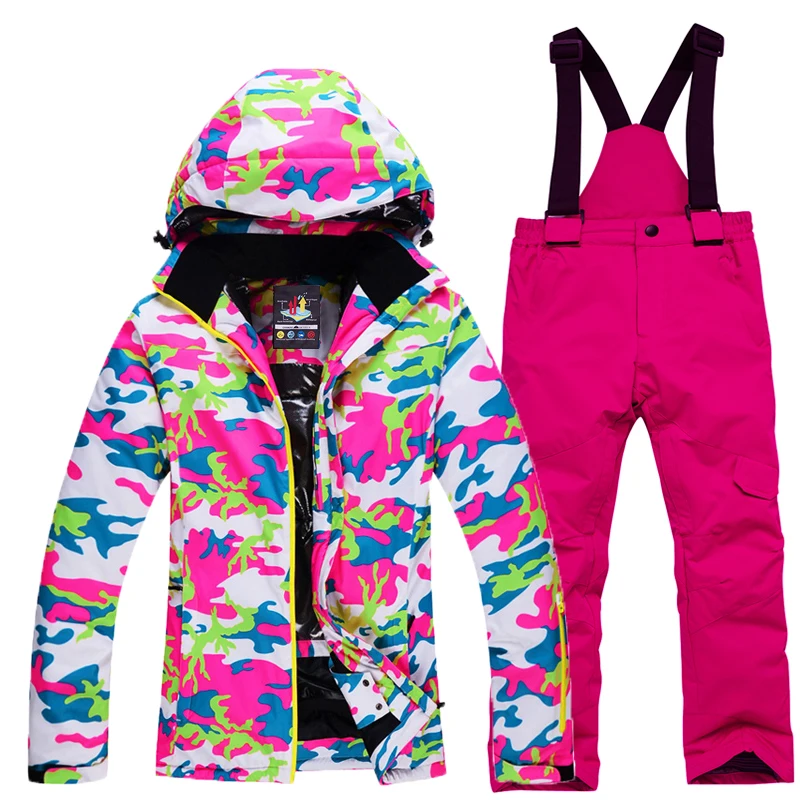 -30 Camouflage Boy and Girl Children's Snow Suit Sets Snowboarding Clothing Windproof Waterproof Kids Ski Jacket + Strap Pant
-30 Camouflage Boy and Girl Children's Snow Suit Sets Snowboarding Clothing Windproof Waterproof Kids Ski Jacket + Strap Pant