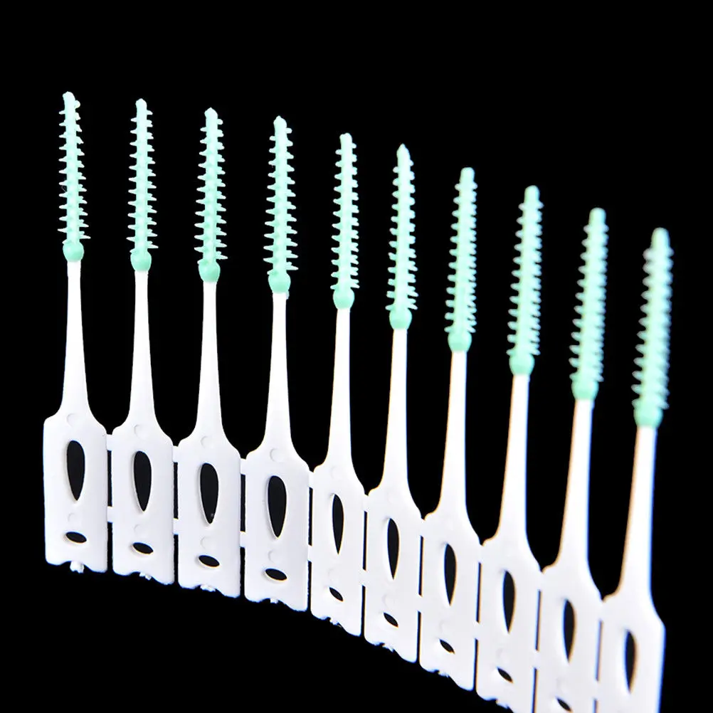 Soft Silicone Dental Floss Interdental Brush Disposable Teeth Stick Toothpicks Floss Tooth Pick Oral Care Brush 40pcs/Pack
Soft Silicone Dental Floss Interdental Brush Disposable Teeth Stick Toothpicks Floss Tooth Pick Oral Care Brush 40pcs/Pack