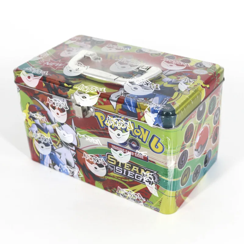 Takara Tomy Portable Big Pokemon Card Metal Box Table Card Game MEGA Trainer Energy Collections Board Cards Toys 153cards
Takara Tomy Portable Big Pokemon Card Metal Box Table Card Game MEGA Trainer Energy Collections Board Cards Toys 153cards