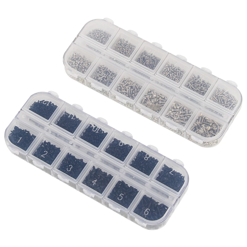 1200Pcs Assorted Micro Glasses Screws Round Head Self-tapping Electronic Small Wood Screws Kit M1 M1.2 M1.4 M1.7
1200Pcs Assorted Micro Glasses Screws Round Head Self-tapping Electronic Small Wood Screws Kit M1 M1.2 M1.4 M1.7