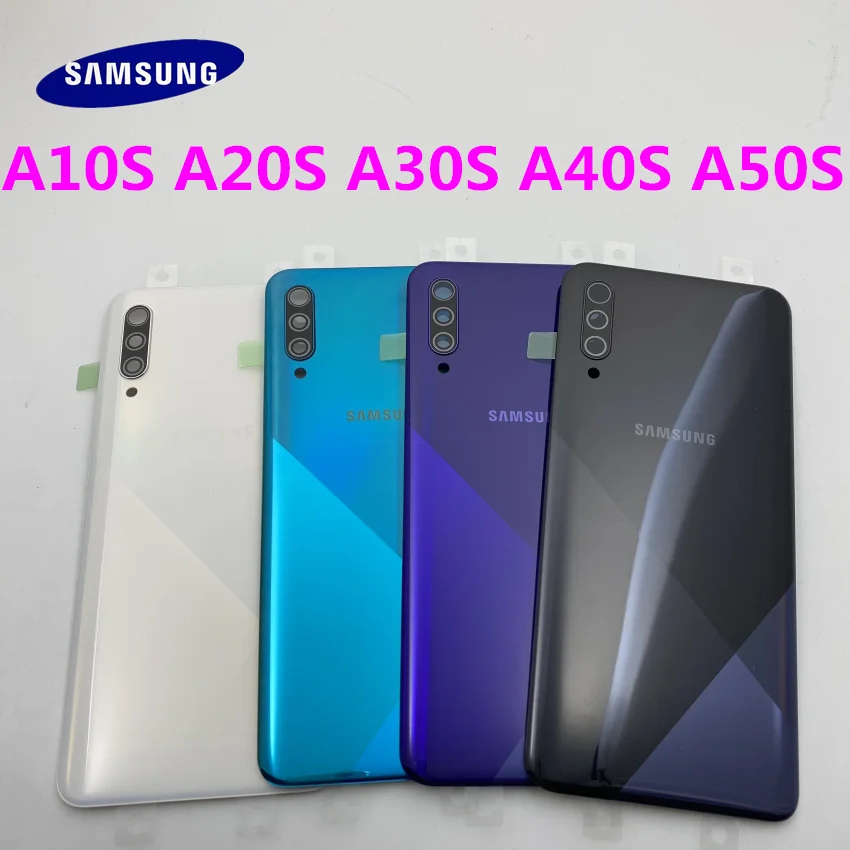 Оригинальная задняя крышка батарейного отсека Корпус для Samsung Galaxy A10S A20S A30S A40S A50S