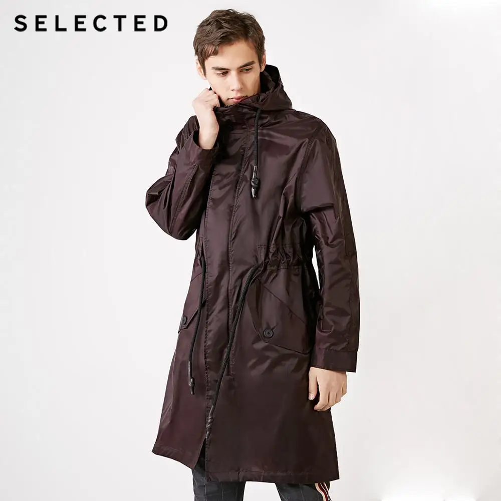 SELECTED Spring new men's silhouette hooded casual long windbreaker jacket C|419121522
SELECTED Spring new men's silhouette hooded casual long windbreaker jacket C|419121522