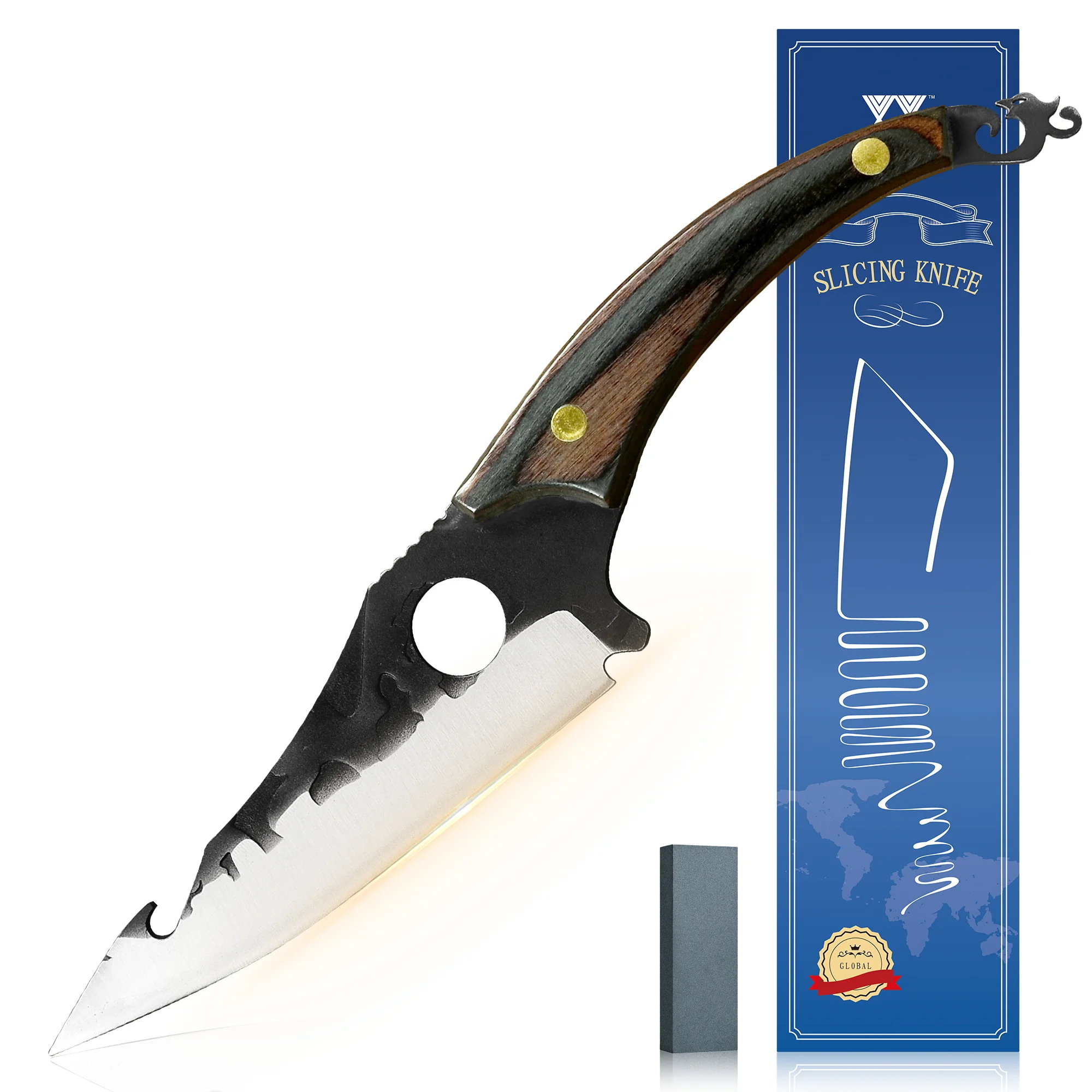 XYj 6.5 Inch Slicing Knife Stainless Steel Hammer Meat Vegetables Cleaver Wood Handle Serbian Slicer Outdoor Camping Knives Set
XYj 6.5 Inch Slicing Knife Stainless Steel Hammer Meat Vegetables Cleaver Wood Handle Serbian Slicer Outdoor Camping Knives Set