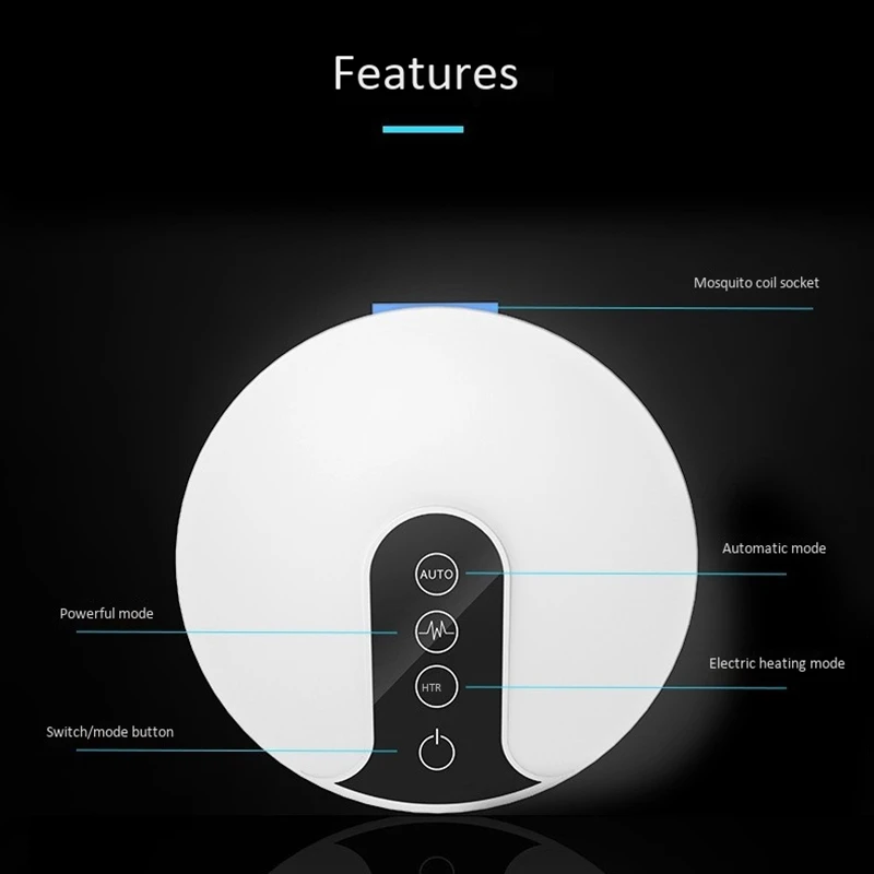 Ultrasonic Electronic Mosquito Mouse Pest Repeller Traps Insect Repellents Killer with 12 Mosquito Tablets-US Plug
Ultrasonic Electronic Mosquito Mouse Pest Repeller Traps Insect Repellents Killer with 12 Mosquito Tablets-US Plug