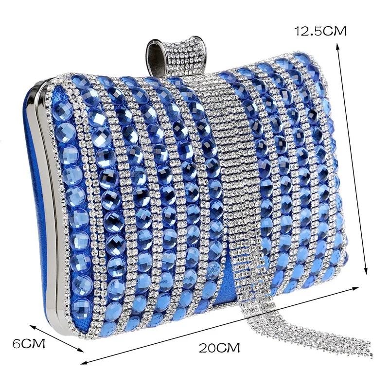 SEKUSA Tassel luxury women evening clutch beaded metal diamonds small handbags with chain shoulder party ladies holder case
SEKUSA Tassel luxury women evening clutch beaded metal diamonds small handbags with chain shoulder party ladies holder case