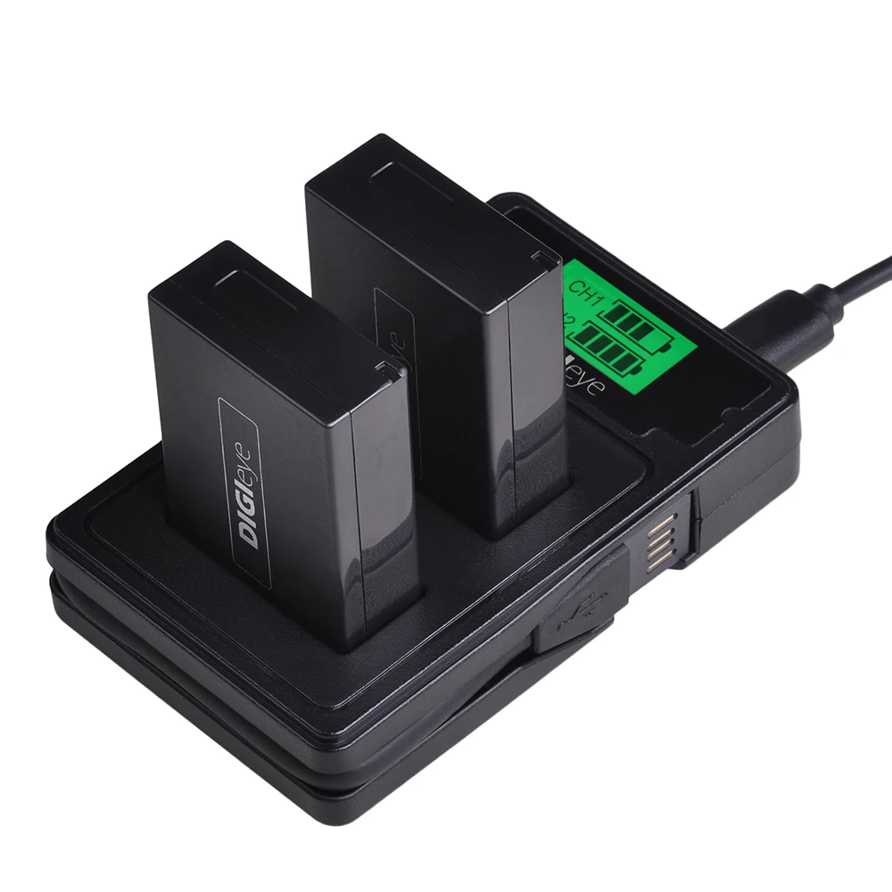 2X LP-E17 Battery + LCD Dual Charger with Type C Port for Canon EOS Rebel T7i, T6i, T6s, SL2, EOS M6, M5, M3, 77D, 750D, 760D
2X LP-E17 Battery + LCD Dual Charger with Type C Port for Canon EOS Rebel T7i, T6i, T6s, SL2, EOS M6, M5, M3, 77D, 750D, 760D