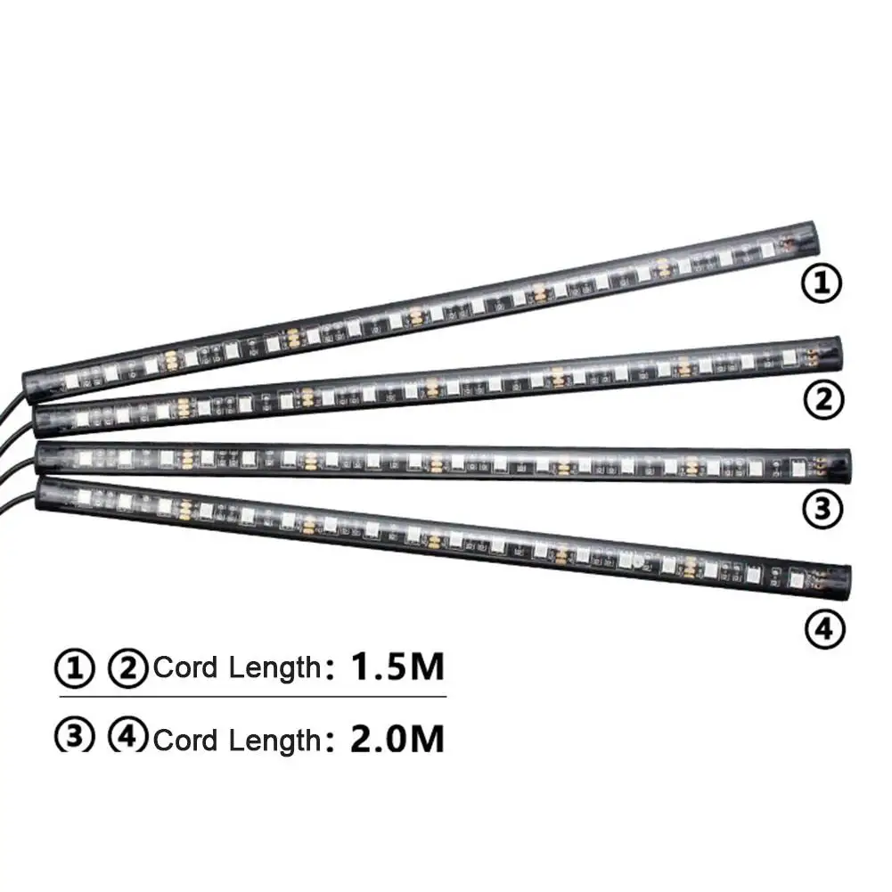 Car Atmosphere Lights 18LED 4 In 1 Interior 5050SMD APP Remote Control 7 RGB Foot Strip Lights Cigarette Lighter Decorative Lamp
Car Atmosphere Lights 18LED 4 In 1 Interior 5050SMD APP Remote Control 7 RGB Foot Strip Lights Cigarette Lighter Decorative Lamp