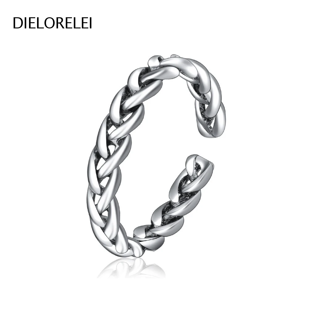 DIELORELEI 925 Sterling Silver Minimalist Women Niche Open Ring Jewelry Adjustable Ring Style Accessories Gift
DIELORELEI 925 Sterling Silver Minimalist Women Niche Open Ring Jewelry Adjustable Ring Style Accessories Gift