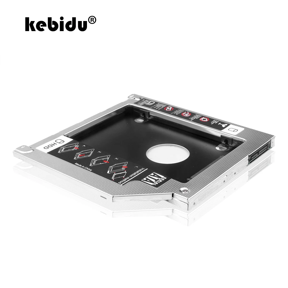Kebidu 9 5 мм второй HDD Caddy 2nd SATA 2 "Корпус для жесткого диска SSD Apple Macbook Pro A1278 A1286 A1297 CD