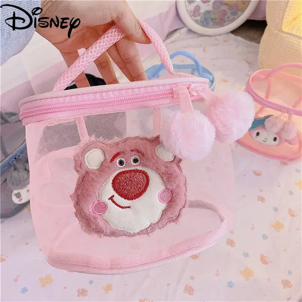 Disney cute StellaLou strawberry bear net yarn portable cosmetic bag wash bag transparent swimming wash finishing bag
Disney cute StellaLou strawberry bear net yarn portable cosmetic bag wash bag transparent swimming wash finishing bag