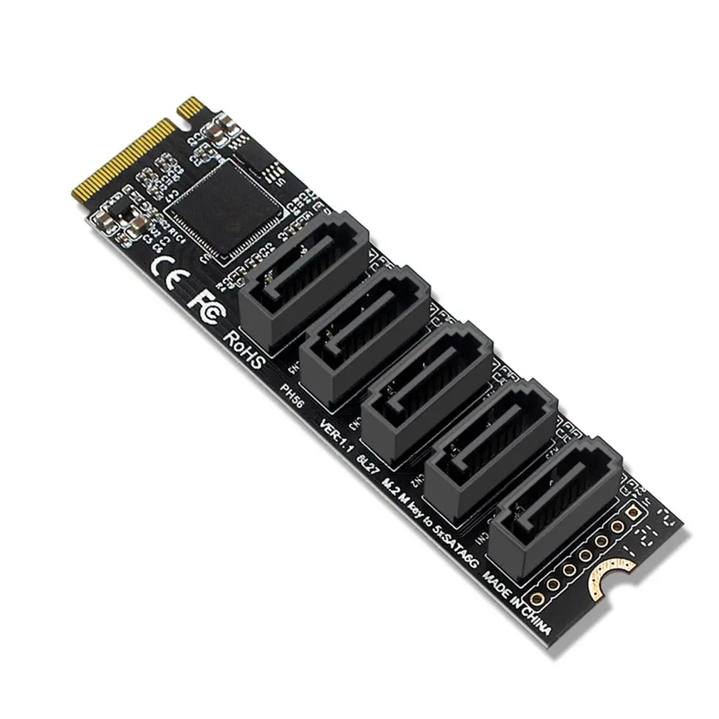 Новинка для ПК ноутбука JMB585 M.2 до NGFF 5 портов SATA3.0 адаптер карта M.2 Key M SATA3.0 карта расширения Прямая поставка Быстрая доставка
Новинка для ПК ноутбука JMB585 M.2 до NGFF 5 портов SATA3.0 адаптер карта M.2 Key M SATA3.0 карта расширения Прямая поставка Быстрая доставка
