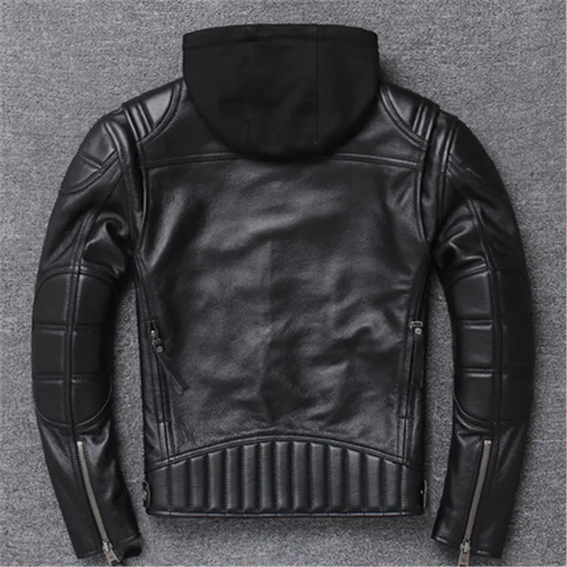 MORUANCLE Mens Paded Biker Jackets Coats With Removable Hood Genuine Leather Motorcycle Trucker Jacket Outerwear Plus Size S-5XL
MORUANCLE Mens Paded Biker Jackets Coats With Removable Hood Genuine Leather Motorcycle Trucker Jacket Outerwear Plus Size S-5XL