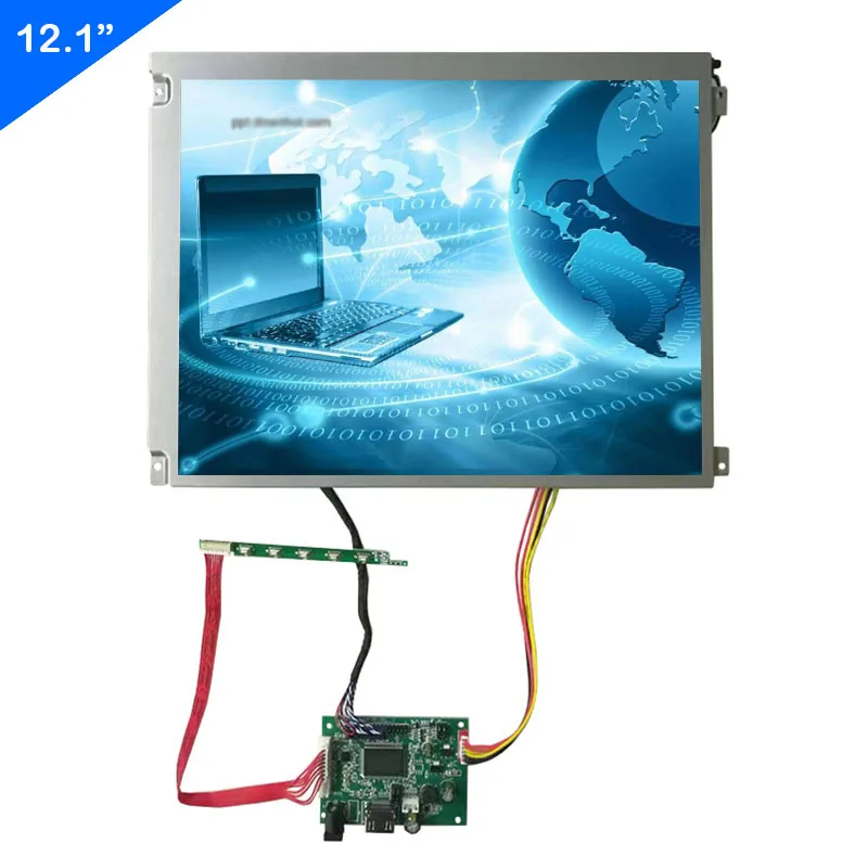 

12.1 Inch 800*600 Industrial Screen With Control Board Support HDMI Input DIY Extend LCD Display