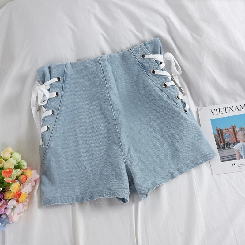 Summer High Waist Denim Shorts Women Fashion Lace Up Bandage Sexy Party Club Hot Shorts
Summer High Waist Denim Shorts Women Fashion Lace Up Bandage Sexy Party Club Hot Shorts