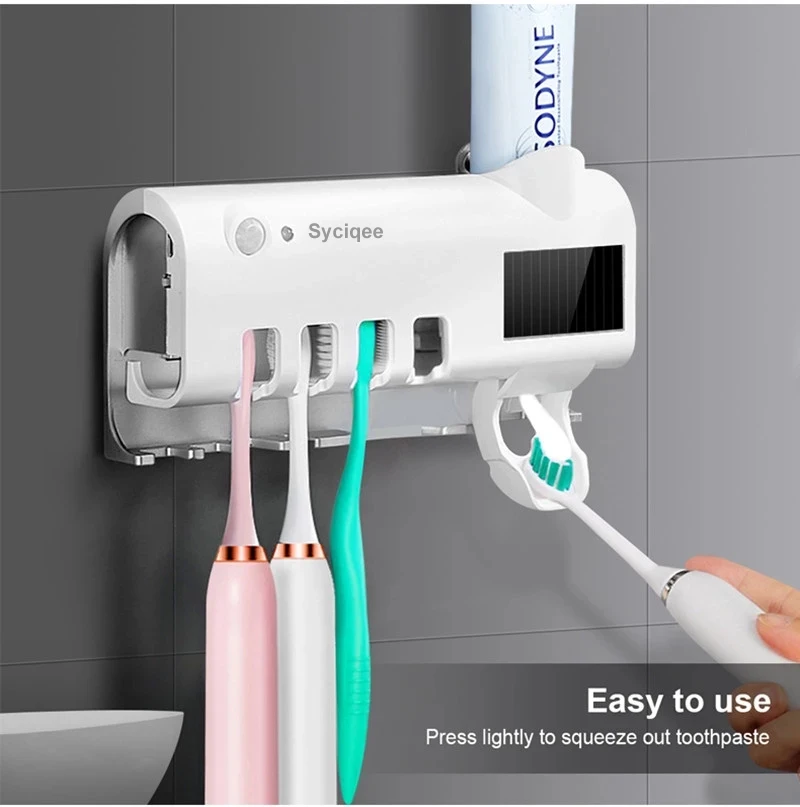 Syciqee 2 In 1 Magnetic Adsorption Inverted Toothbrush Holder Automatic Toothpaste Dispenser Bathroom Accessories Set
Syciqee 2 In 1 Magnetic Adsorption Inverted Toothbrush Holder Automatic Toothpaste Dispenser Bathroom Accessories Set