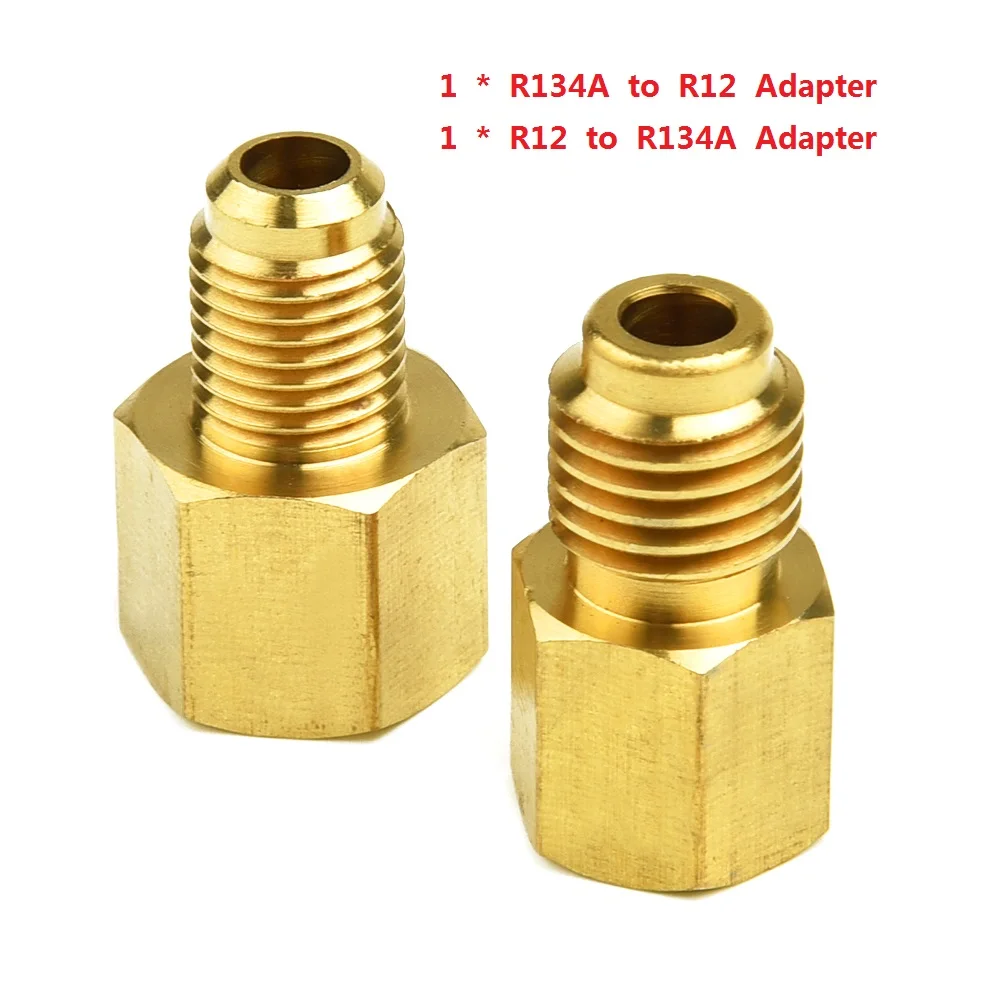 2PCS R12 To R134a R134a To R12 Adapter Kit 1/4 Female Flare 1/2 Acme Male Ir Conditioning Refrigerant Adapter Ki High Quality
2PCS R12 To R134a R134a To R12 Adapter Kit 1/4 Female Flare 1/2 Acme Male Ir Conditioning Refrigerant Adapter Ki High Quality