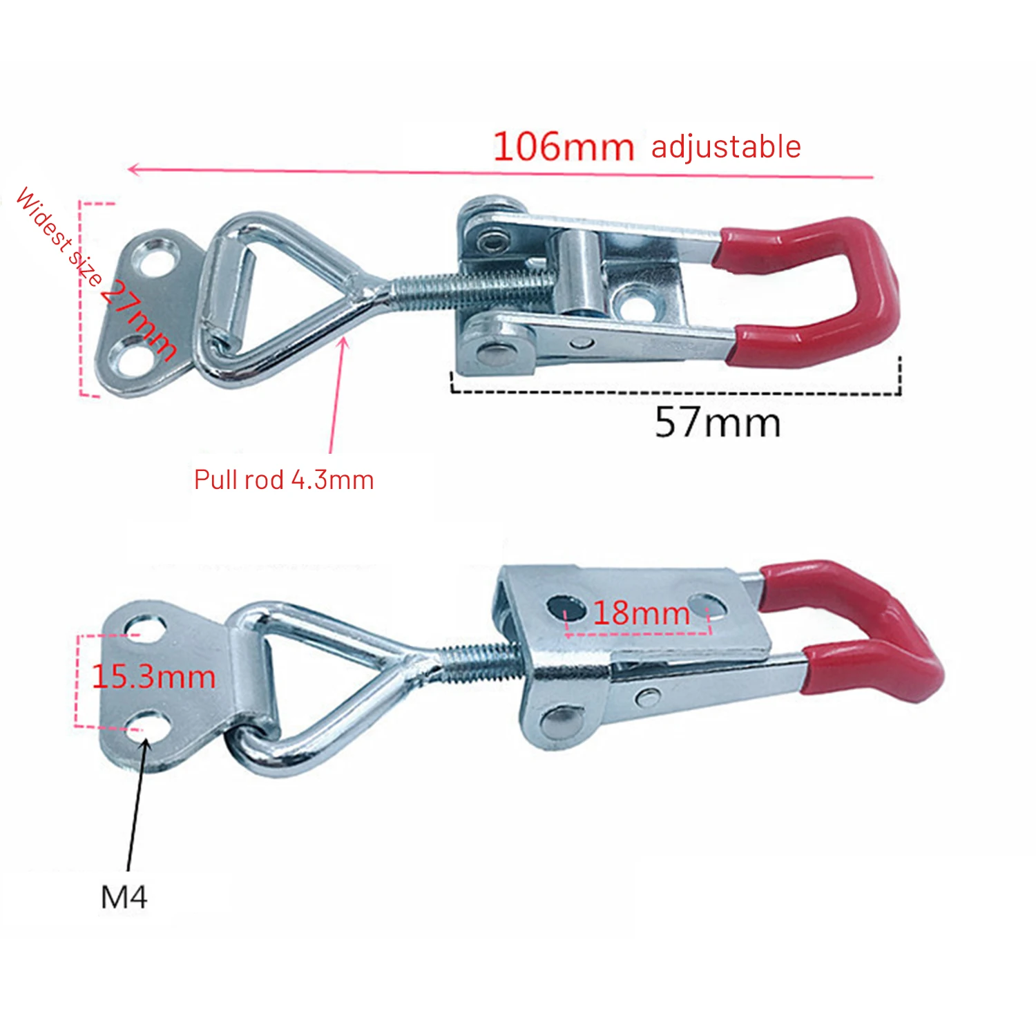 4 Pcs Toggle Clamp Clip Metal Plastic Fast Release High Holding Capacity For Workshop Supplies Hand Tools Accessories
4 Pcs Toggle Clamp Clip Metal Plastic Fast Release High Holding Capacity For Workshop Supplies Hand Tools Accessories