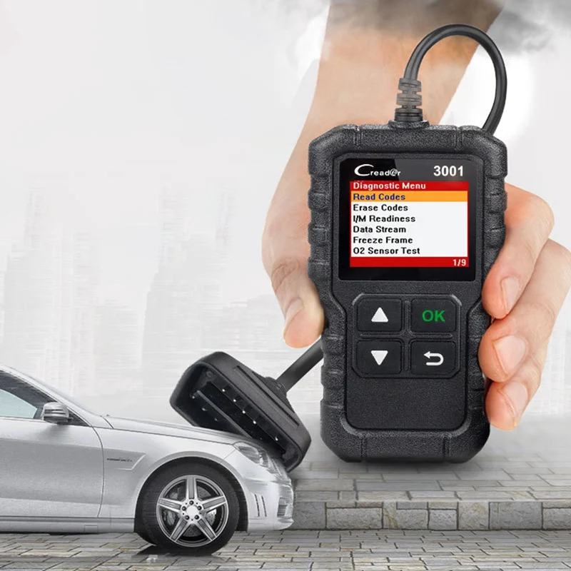 Сканер LAUNCH X431 CR3001, сканер Launch Creader 3001, считыватель кодов двигателя OBD II/EOBD, диагностический инструмент для автомобилей PK ELM327
Сканер LAUNCH X431 CR3001, сканер Launch Creader 3001, считыватель кодов двигателя OBD II/EOBD, диагностический инструмент для автомобилей PK ELM327