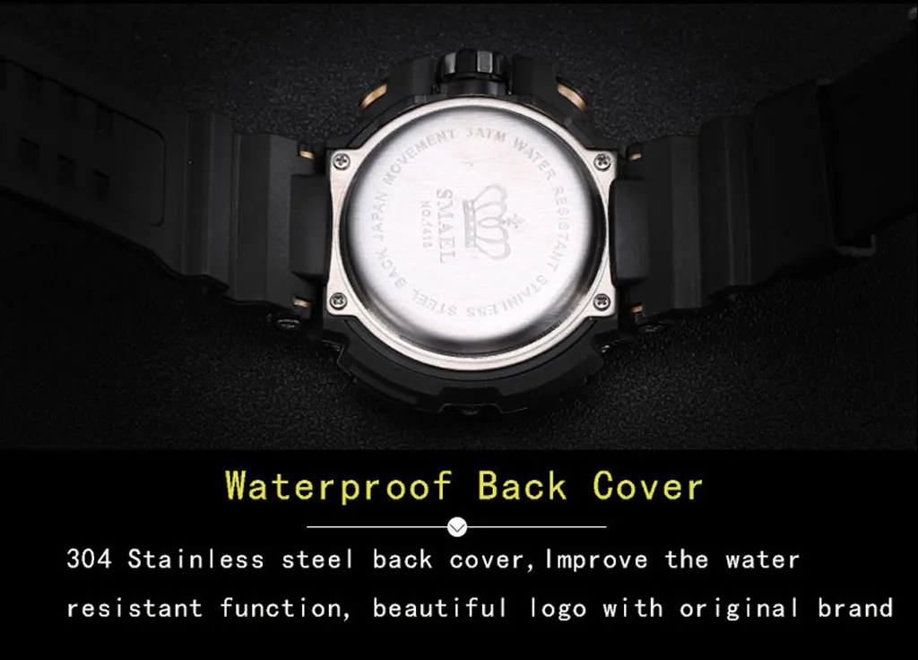 Hot Brand Men Sports Watches Dual Display Analog Digital LED Electronic Quartz Wristwatches Waterproof Swimming Military Watch
Hot Brand Men Sports Watches Dual Display Analog Digital LED Electronic Quartz Wristwatches Waterproof Swimming Military Watch