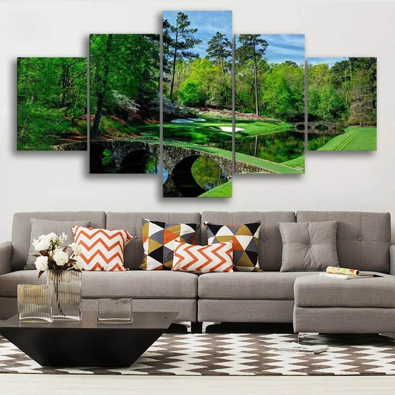 Golf course 5 pieces mounted canvas picture print wall art canvas painting living room poster wall decoration
Golf course 5 pieces mounted canvas picture print wall art canvas painting living room poster wall decoration