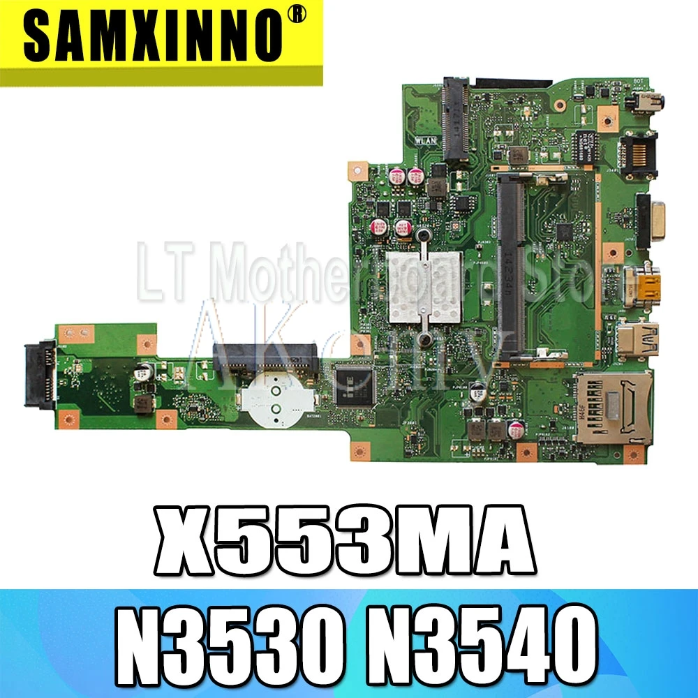 NEW X553MA Motherboard N3530 N3540 For Asus A553M D553M F553M K553M Laptop motherboard X553MA Mainboard X553MA Motherboard
NEW X553MA Motherboard N3530 N3540 For Asus A553M D553M F553M K553M Laptop motherboard X553MA Mainboard X553MA Motherboard
