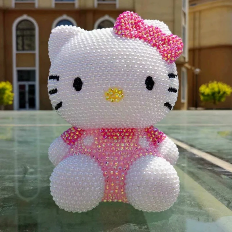 Handmade Pearl Rhinestone Helloo Kitty Coin Saving Box Shining Coin Bank Bling Kitty Cat Piggy Bank Safe Kids Bank Deposit Box
Handmade Pearl Rhinestone Helloo Kitty Coin Saving Box Shining Coin Bank Bling Kitty Cat Piggy Bank Safe Kids Bank Deposit Box